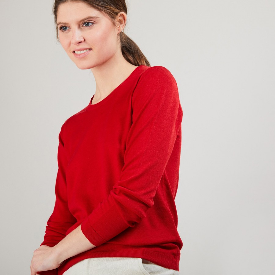 Round neck sweater Merino Wool - Balneo