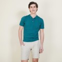 Polo homme en coton - Bora 6850 meleze - 21 Vert foncé