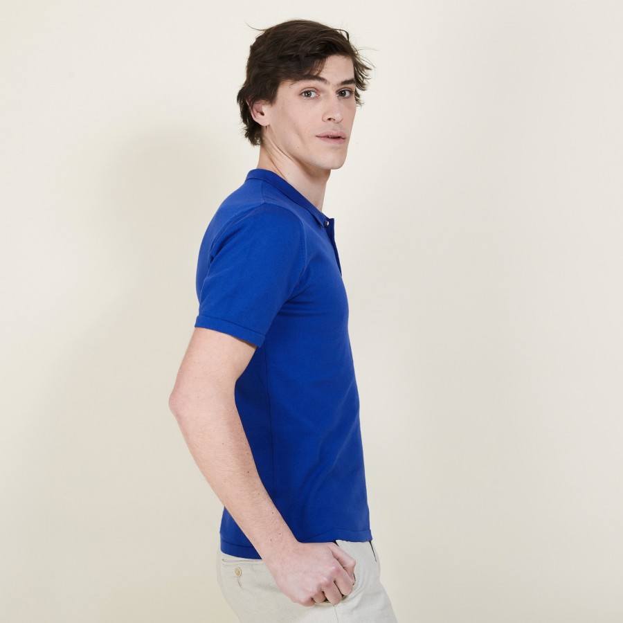 Polo homme en coton - Bora 6841 altitude - 03 Bleu foncé