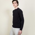 Cotton button shoulder sweater - Bonze