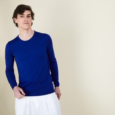 Men's round-necked pullover merino wool - Bardem