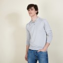 Pull col polo en laine et soie - Bartev 6811 GRIS CLAIR - 11 Gris clair