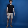 Polo manches courtes en Fil Lumière - Babar 6810 noir - 01 Noir