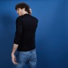 Pull col polo en laine et soie - Bartev 6810 noir - 01 Noir