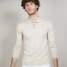 Pull col polo en 100% laine mérinos - Beni 6801 beige - 12 Beige clair
