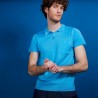 Polo en Fil Lumière poche avant - Blaze 6843 azur - 04 Bleu clair