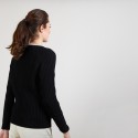 Pull en coton bio - Alice 6915 NOIR- 01Noir