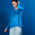 Pull col rond - Babouche 6843 AZUR 49 TURQUOISE