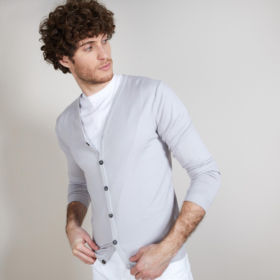 Gilet boutonné en laine mérinos - Etienne
