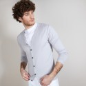 Gilet en 100% laine - Brad 6811 gris clair - 11 Gris clair