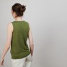 Débardeur en lin flammé - Boréal 6851 maquis - 83 Kaki
