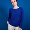 BENJI. PULL COL ROND LAINE ET COTON