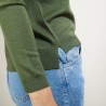 Pull col rond 100% Laine - Betina 7050 bronze - 83 Kaki