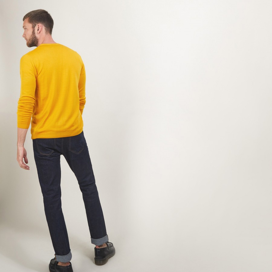 Gilet boutonné en laine mérinos - Etienne