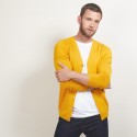 Gilet boutonné en laine - Brad 7060 safran - 89 Moutarde