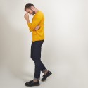 Gilet boutonné en laine - Brad 7060 safran - 89 Moutarde