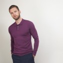 Pull col polo en laine - Beni 7085 damas - 18 Violet foncé