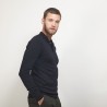 Pull col polo en laine - Beni 7010 noir - 01 Noir