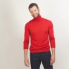 Pull col roulé en laine - Berry 7080 dahlia - 52 Rouge