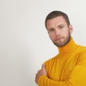 Pull col roulé en laine - Berry