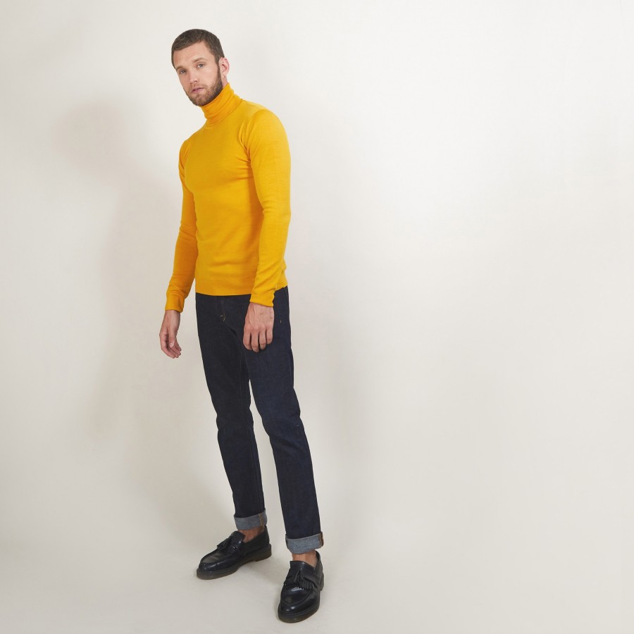 Pull col roulé en laine mérinos - Enzo