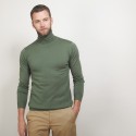 Pull col roulé en laine - Berry 7050 bronze - 83 Kaki