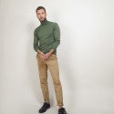 Pull col roulé en laine - Berry 7050 bronze - 83 Kaki