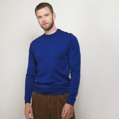 Wool sweater with buttons - Legende