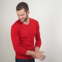 Pull col rond en laine - Bardem 7080 dahlia - 52 Rouge