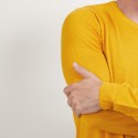 Pull col rond en laine - Bardem 7060 safran - 89 Moutarde