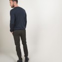 Pull col rond en laine - Bardem 7011 ombre - 10 Gris foncé