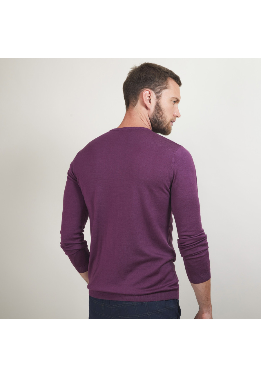 Pull col rond en laine mérinos - Eddie