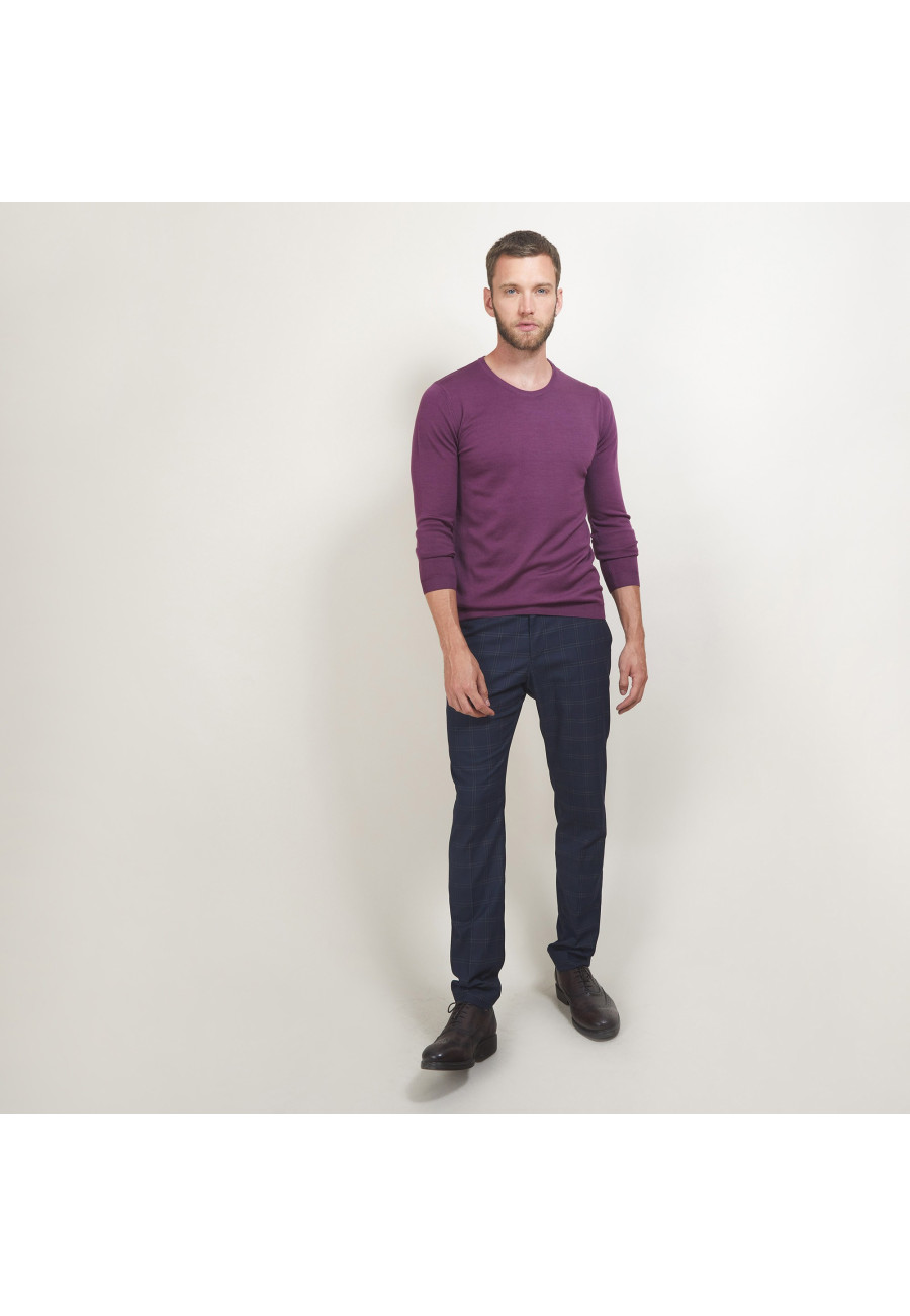 Pull col rond en laine mérinos - Eddie