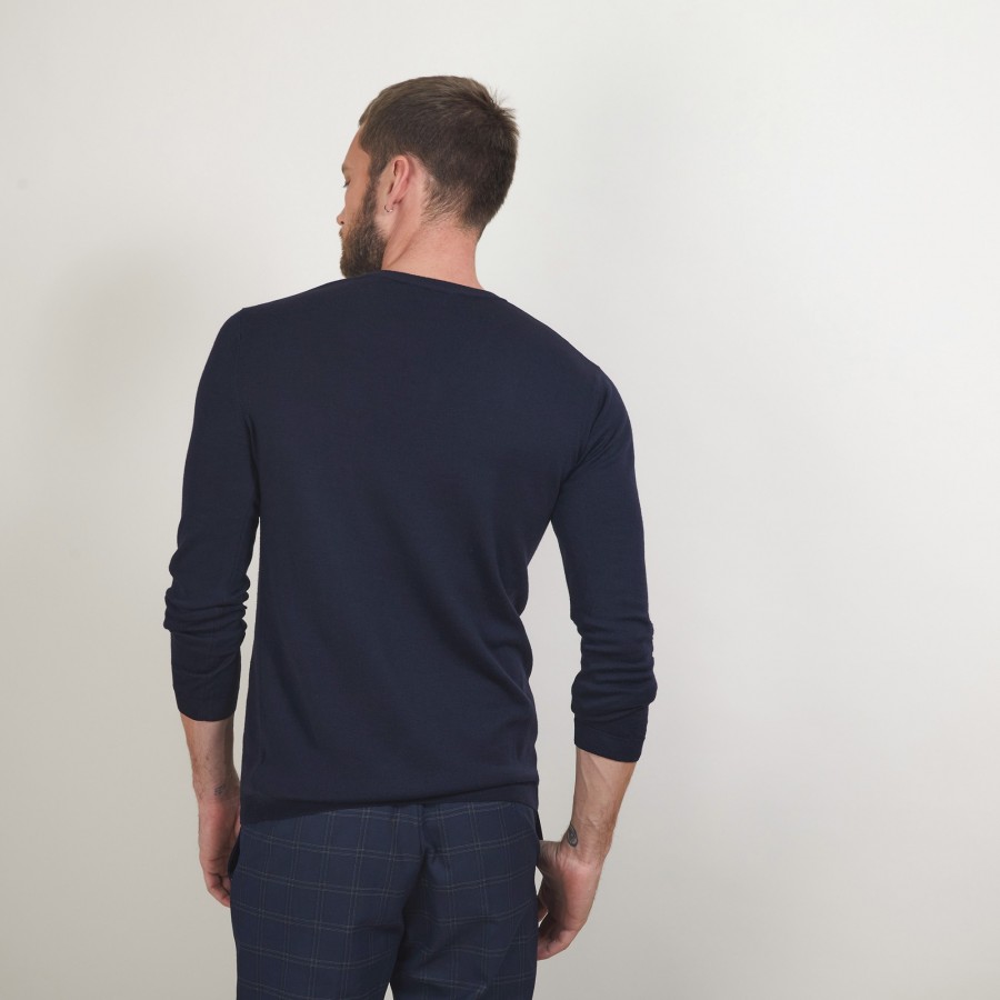 V-neck wool sweater - Badyss