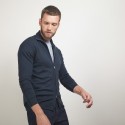 Gilet zippé en laine - Bastian 7011 ombre - 10 Gris foncé