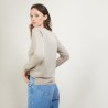 Pull col rond 100% Laine - Betina 7001 dune - 13 Beige moyen