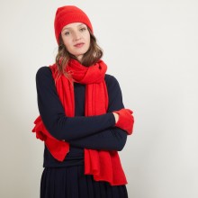 Gants en cachemire - Galene 7080 dahlia - 52 Rouge