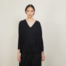 Batwing-sleeves wool sweater - Boxe