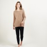Pull boutonné au dos en cachemire - Bahia 7010 noir - 01 Noir