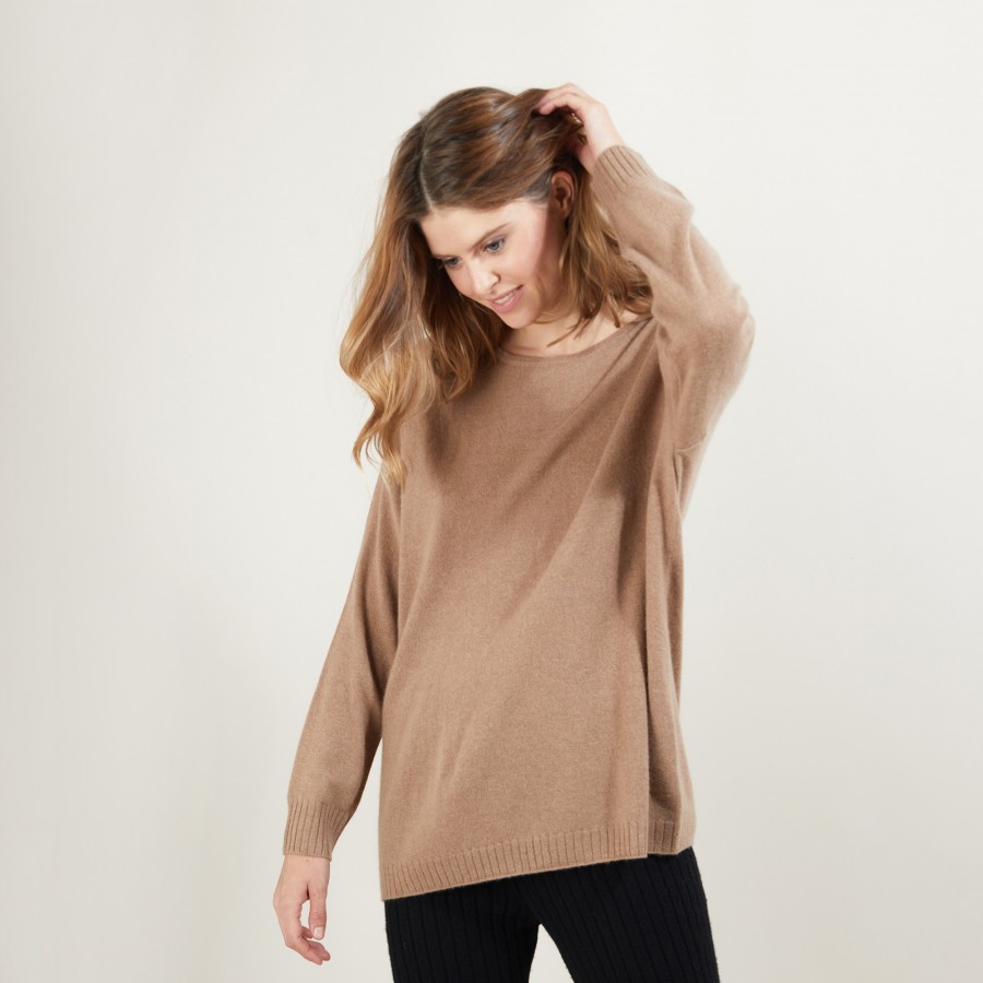 Cashmere buttoned sweater at the back - Bahia
