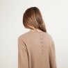Pull boutonné au dos en cachemire - Bahia 7010 noir - 01 Noir