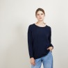 Pull boutonné au dos en cachemire - Bahia 7010 noir - 01 Noir