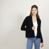 Gilet court en cachemire avec poches - Basma 7010 noir - 01 Noir