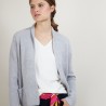 Gilet court en cachemire avec poches - Basma 7010 noir - 01 Noir