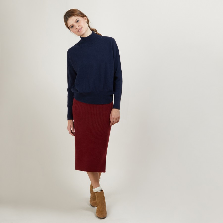 Cashmere sweater with high neck - Bassa