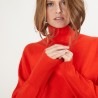 Pull col roulé en cachemire - Bob 7081 fusion - 15 Orange