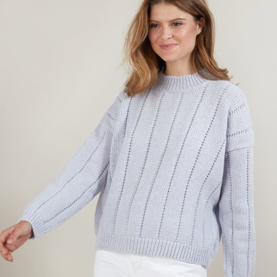 Pull col rond en laine nylon - Gustave