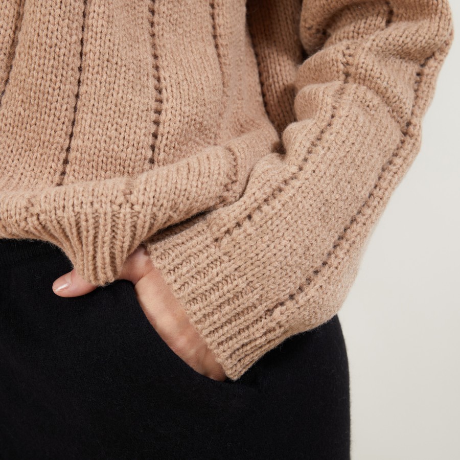 Round-neck wool and nylon sweater - Gustave