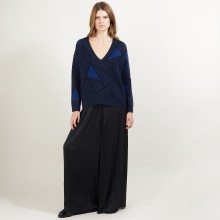 Pull à motifs géométriques en cachemire - Felix - 7103 dune/vapeur/arome - 13 Beige moyen