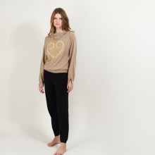 Cashmere sweater with high collar GRETEL